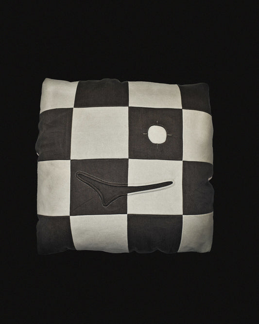 Face Patchwork Cushion Cover