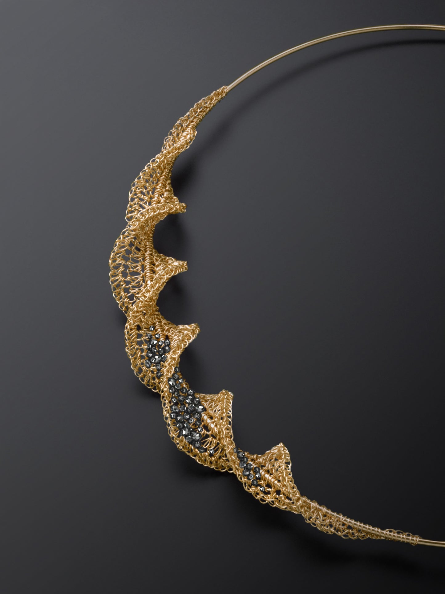 Double Helix Diamond Neckpiece