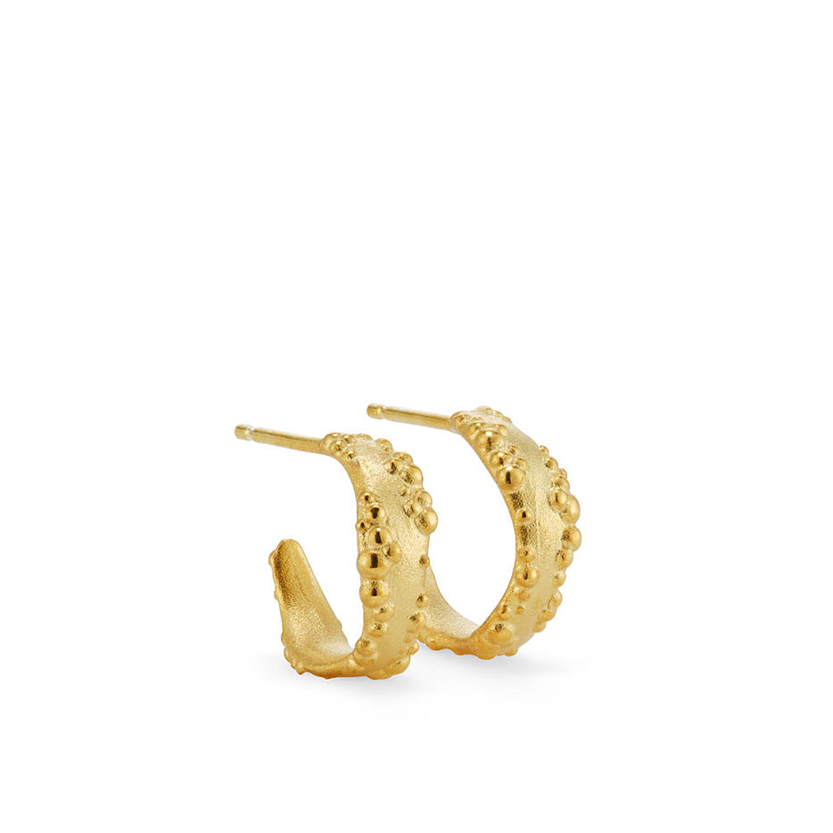 Orno Everyday Textured Small Hoop Earrings