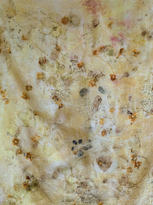 Eco-Printed Silk Scarf 1