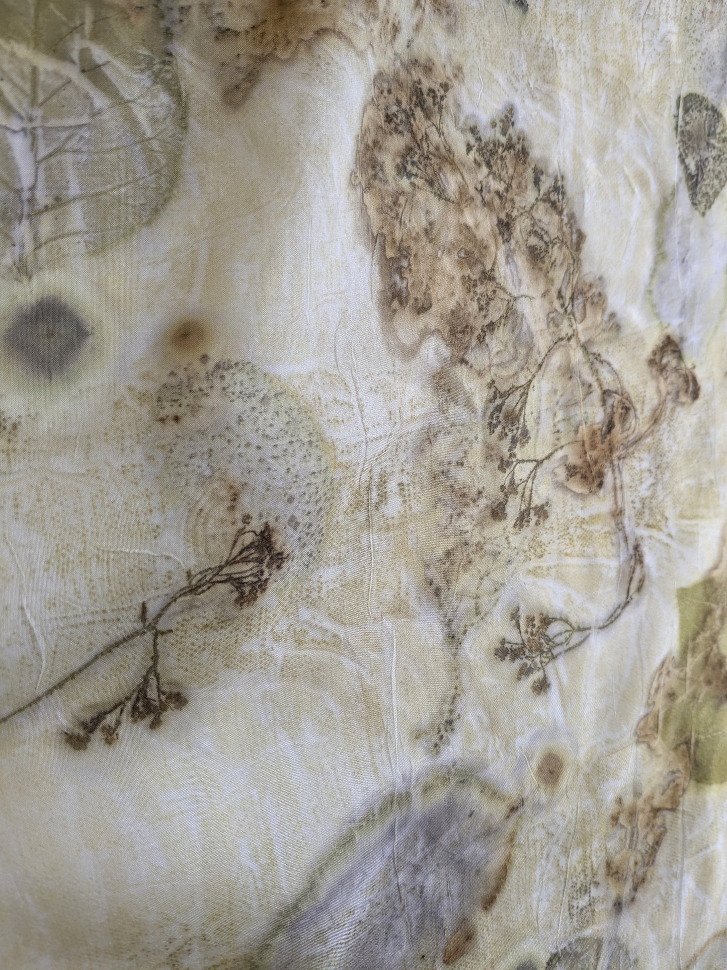 Eco-Printed Silk Scarf 2