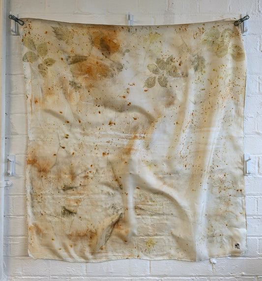 Eco-Printed Silk Scarf 3