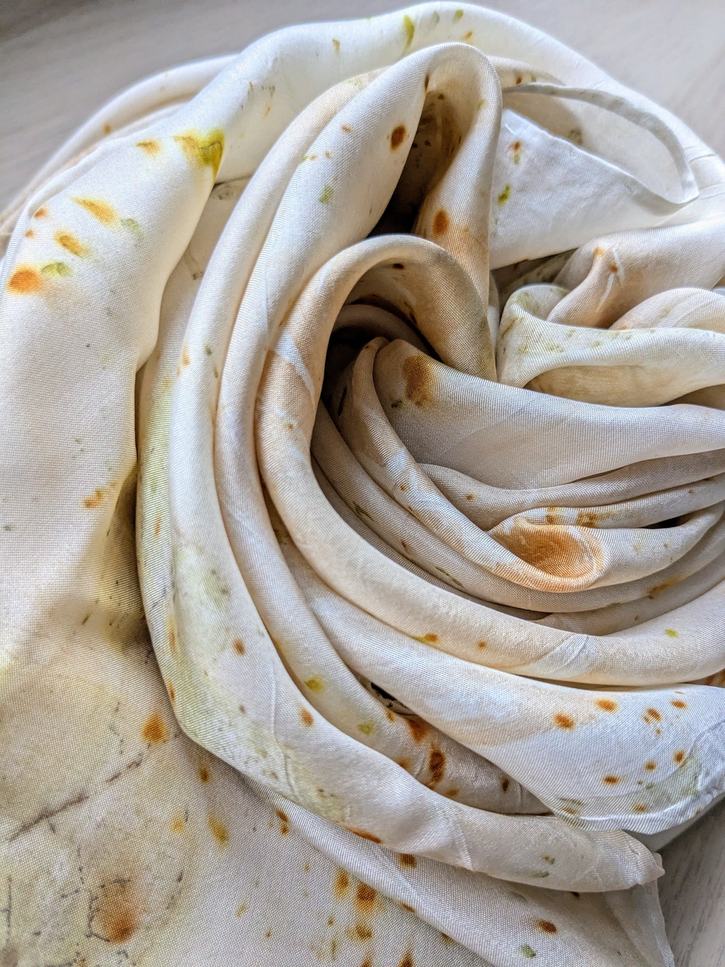 Eco-Printed Silk Scarf 3