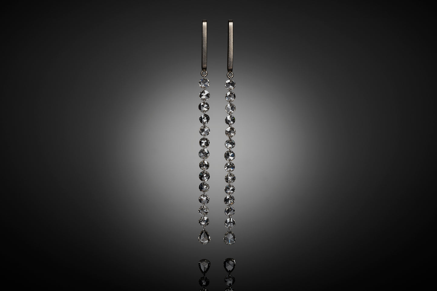 Rose Cut Drop Earrings