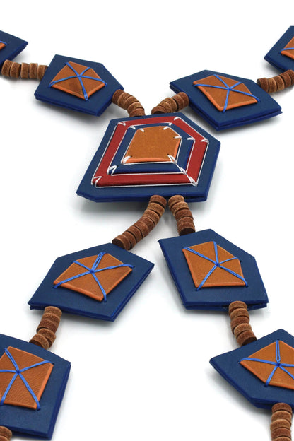'True Gems' Long Leather Necklace