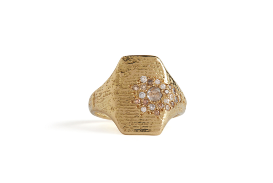Cuttlefish Cast Golden Shield Signet
