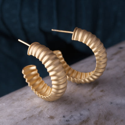 Bilbao Earrings - Gold-Plated Silver