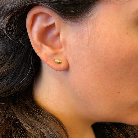 Diamond Set Drop Studs