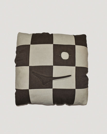 Face Patchwork Cushion Cover