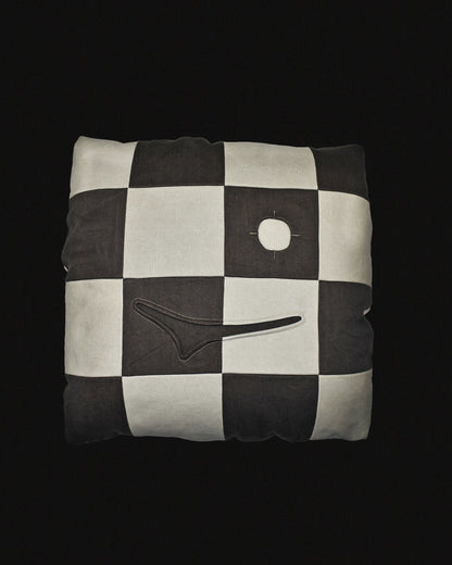 Face Patchwork Cushion Cover