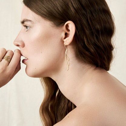 Cloud Earrings - Gold-Plated Silver