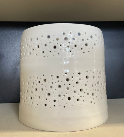 Pierced Porcelain Lamp