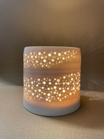 Pierced Porcelain Lamp
