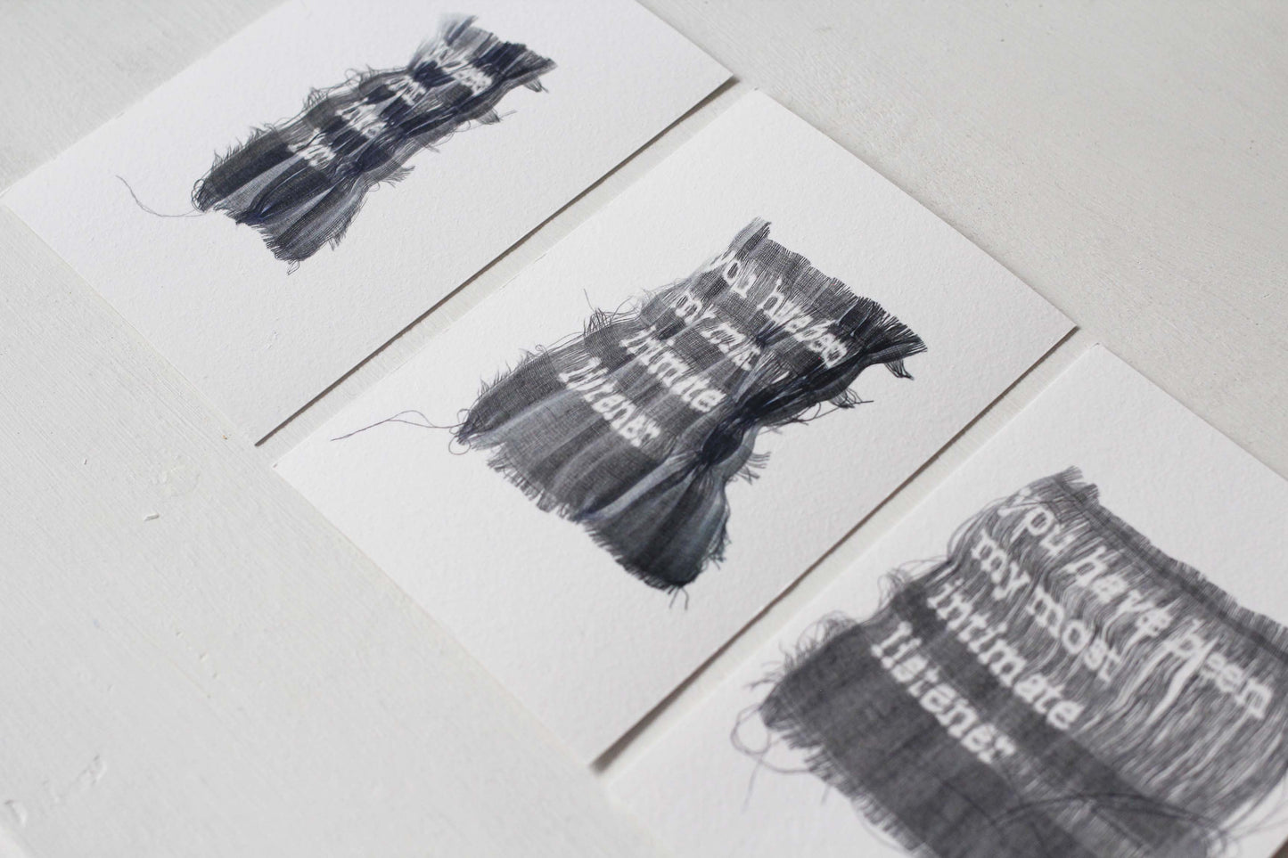 'Cloth is a Spokesperson' - Individual Miniature Prints