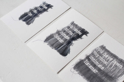 'Cloth is a Spokesperson' - Miniature Print Bundles