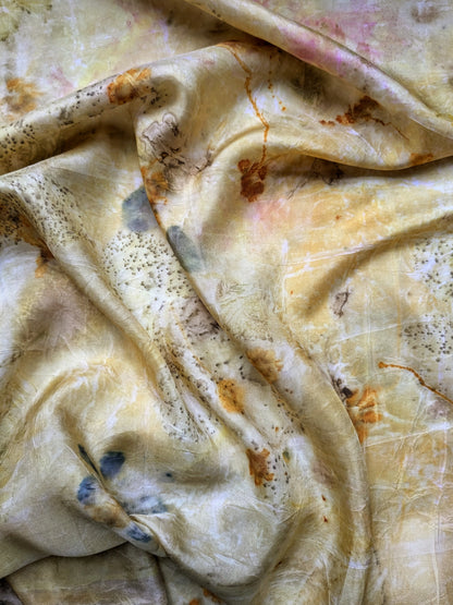 Eco-Printed Silk Scarf 1