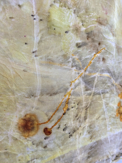 Eco-Printed Silk Scarf 1