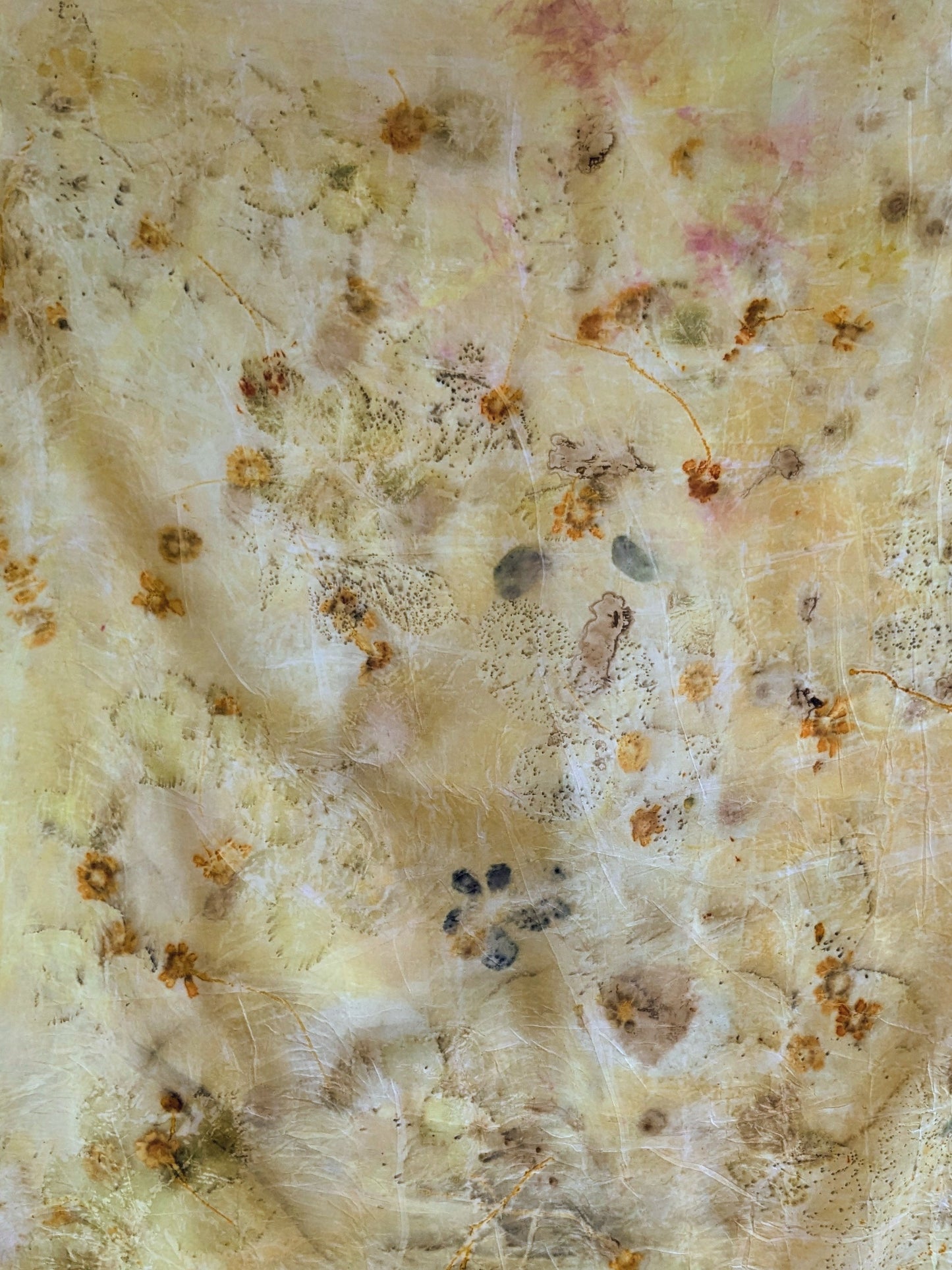 Eco-Printed Silk Scarf 1