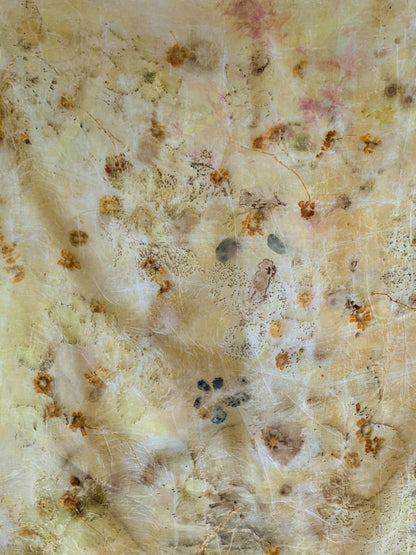 Eco-Printed Silk Scarf 1