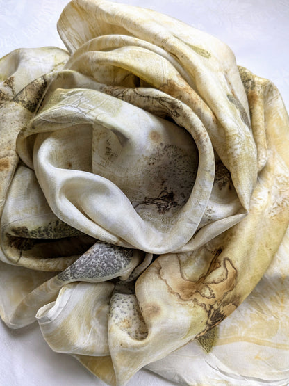 Eco-Printed Silk Scarf 2