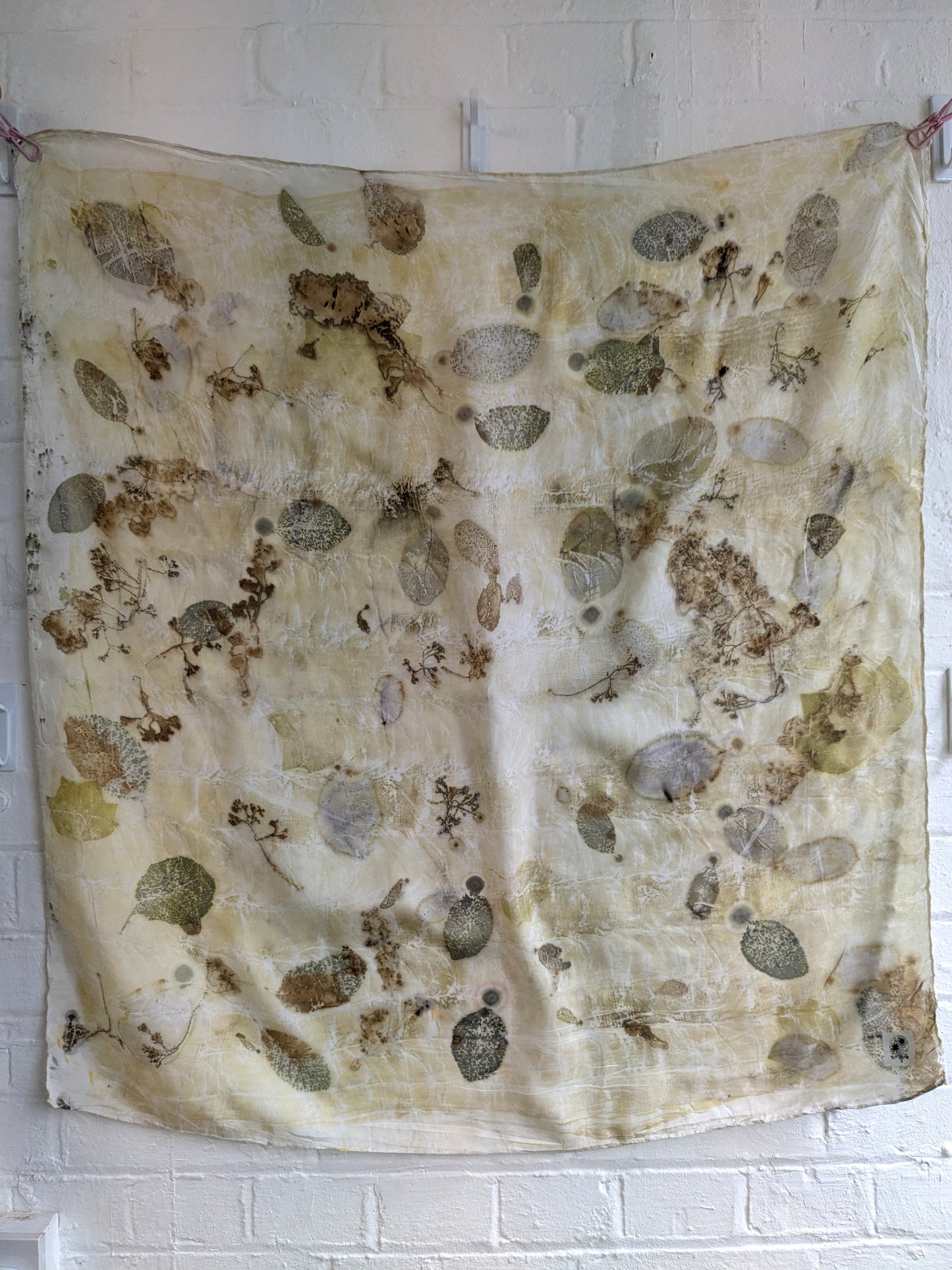 Eco-Printed Silk Scarf 2