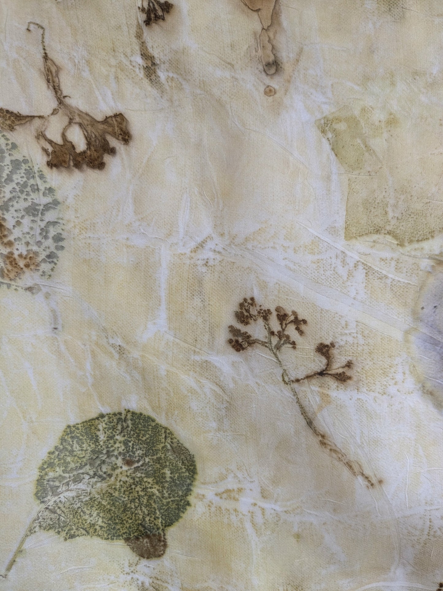 Eco-Printed Silk Scarf 2