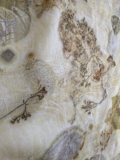 Eco-Printed Silk Scarf 2