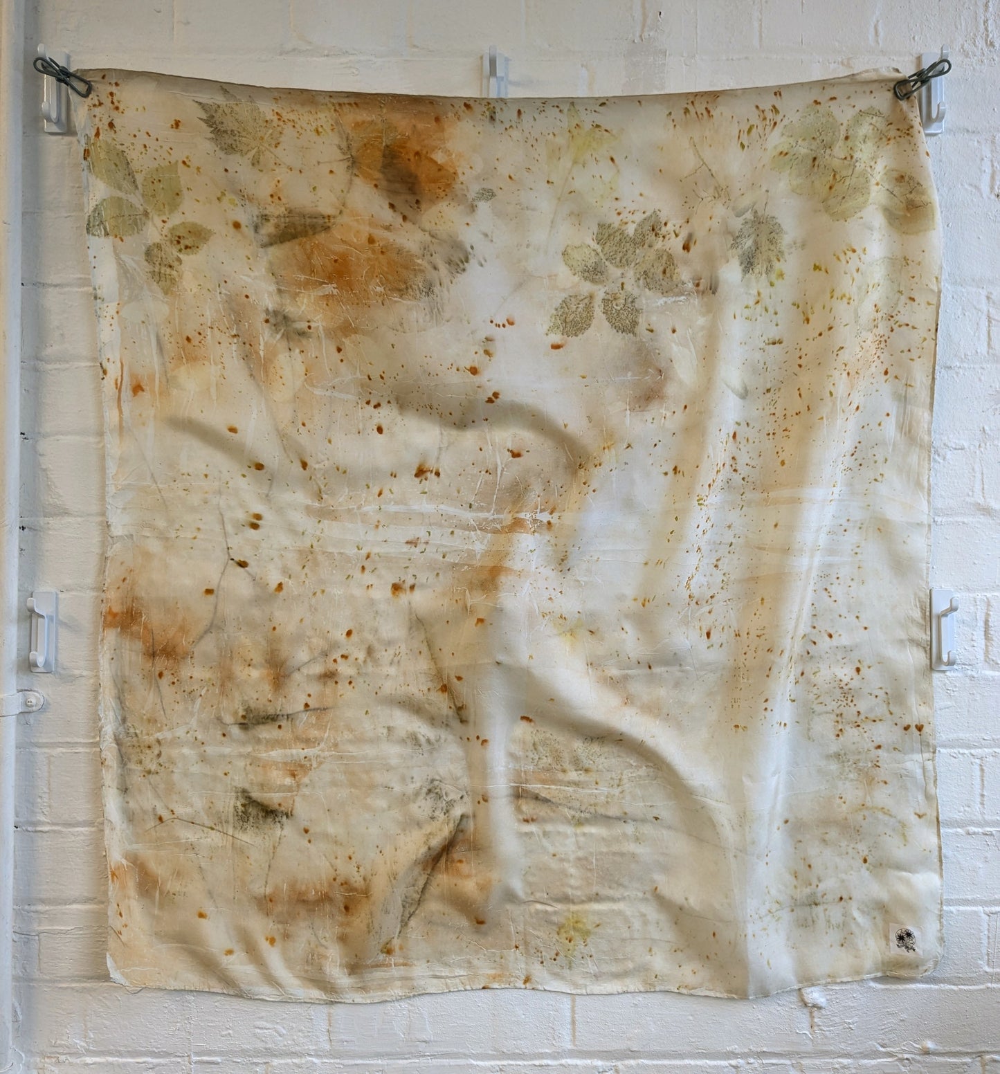 Eco-Printed Silk Scarf 3