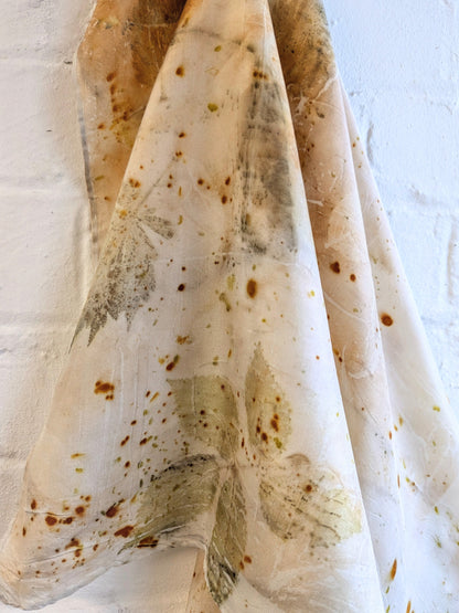 Eco-Printed Silk Scarf 3