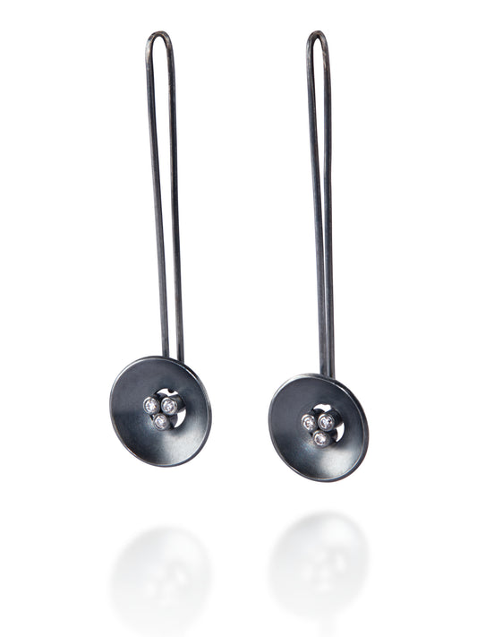 Floating Cluster Earrings