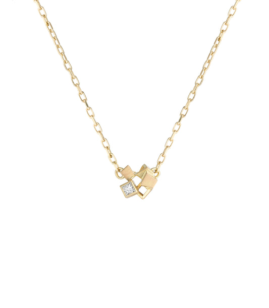 Mini Cluster Necklace with Diamond