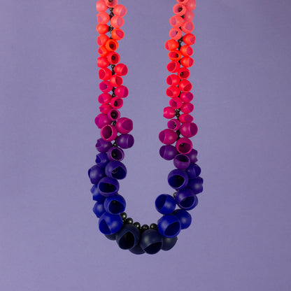 Blue/Purple/Pink Colour Fade Necklace