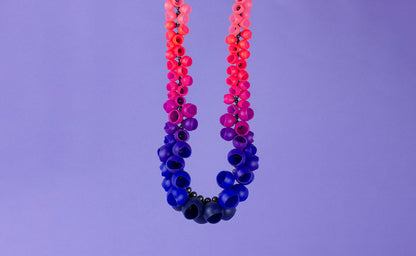 Blue/Purple/Pink Colour Fade Necklace