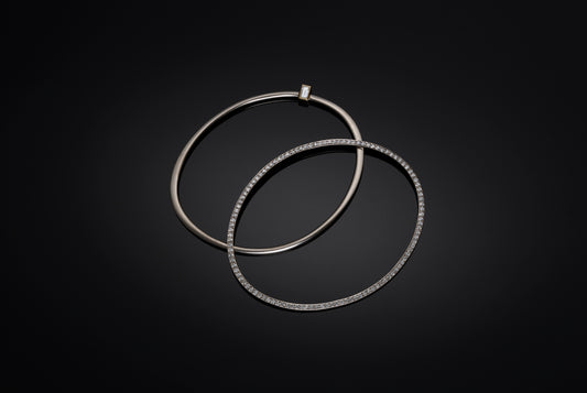 Ring of Fire Diamond Bangle