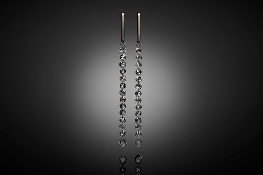 Rose Cut Drop Earrings