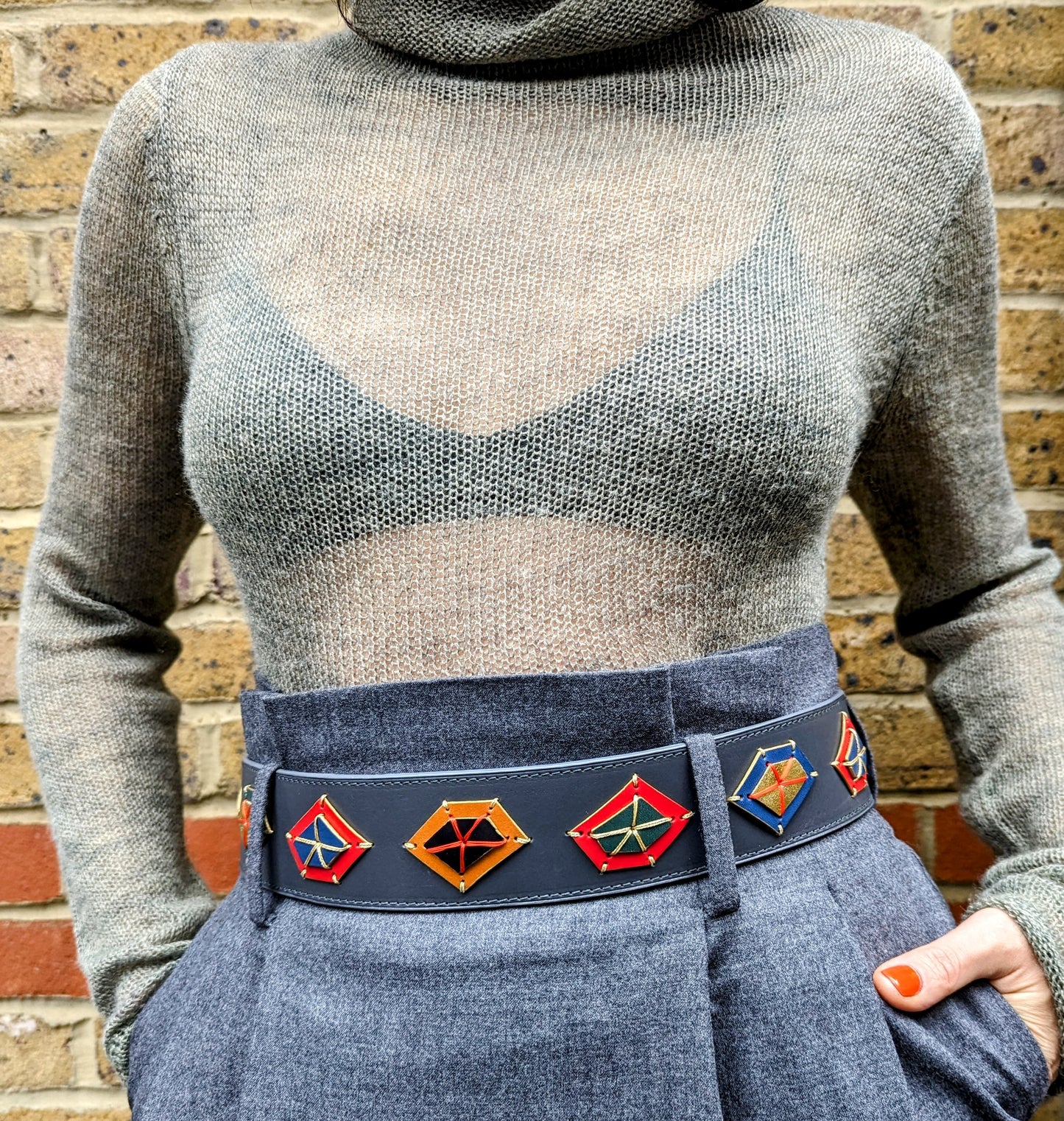 'True Gems' Leather Belt