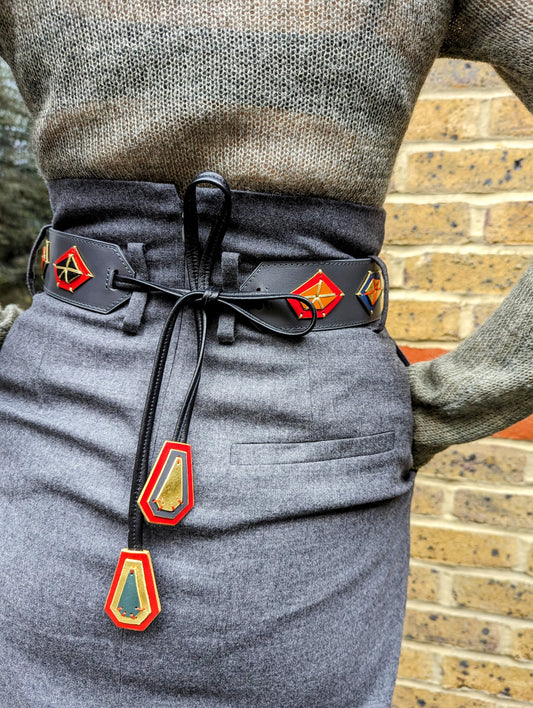 'True Gems' Leather Belt