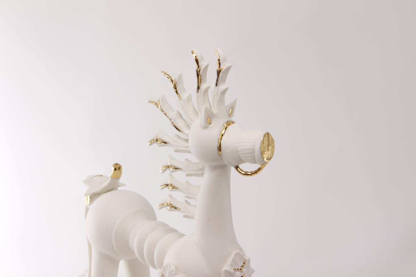 White Horse with Golden Mane